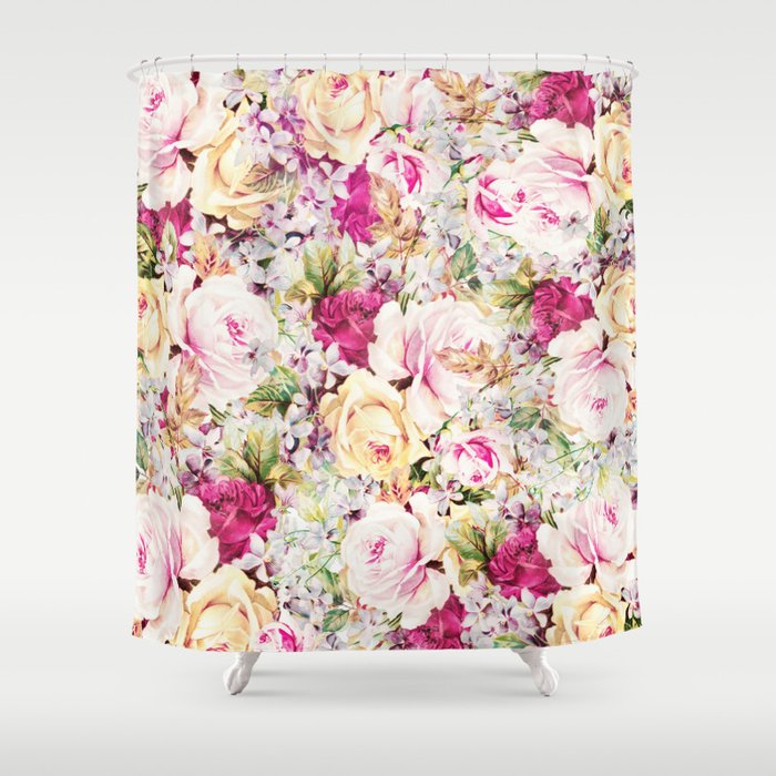 carpet of roses Shower Curtain by clemm Society6