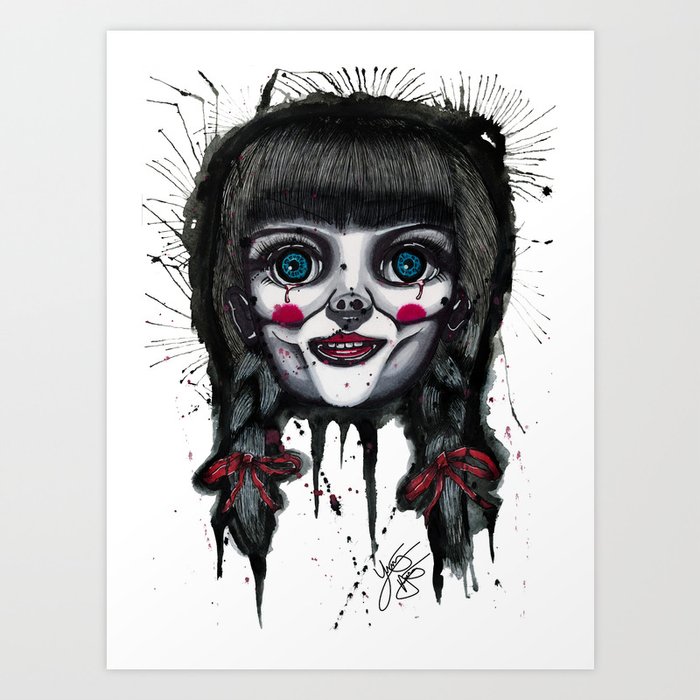 The Horror of Annabelle Art Print by Leathers Design | Society6