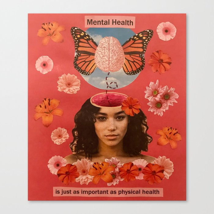Mental Health Canvas Print by katiarasch  Society6