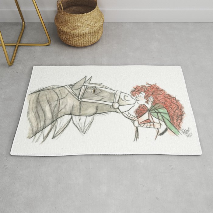 Merida Angus Rug By Blitzart Society6