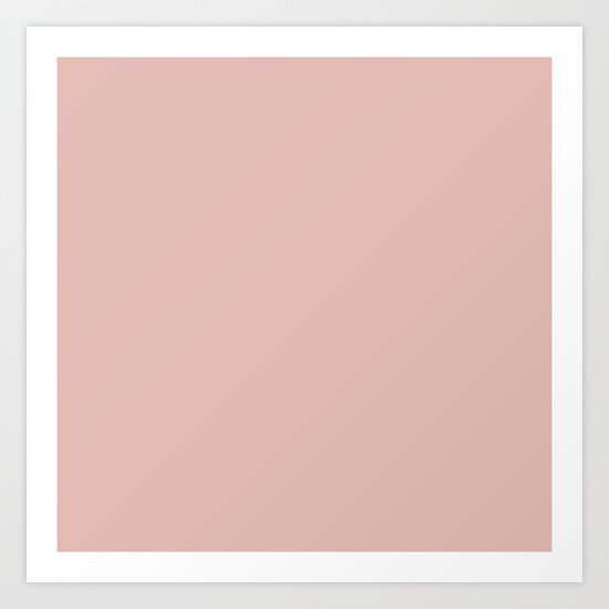 Solid Color Rose Gold Pink Art Print By Ron Eric Society6