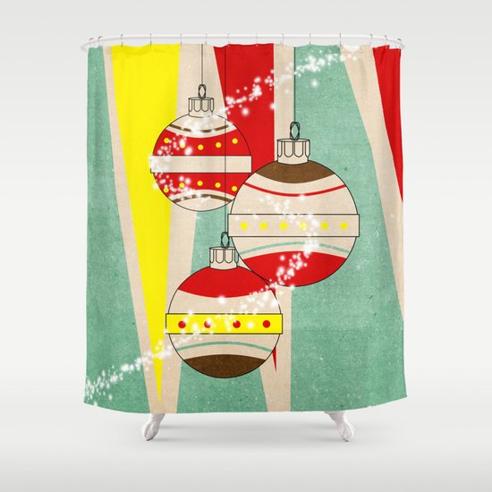 Christmas Card Shower Curtain