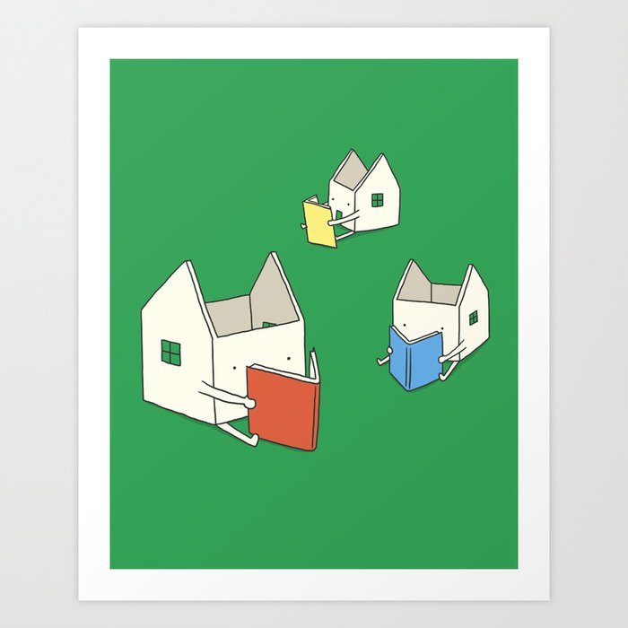 Every house has it's own story Art Print by ilovedoodle Society6