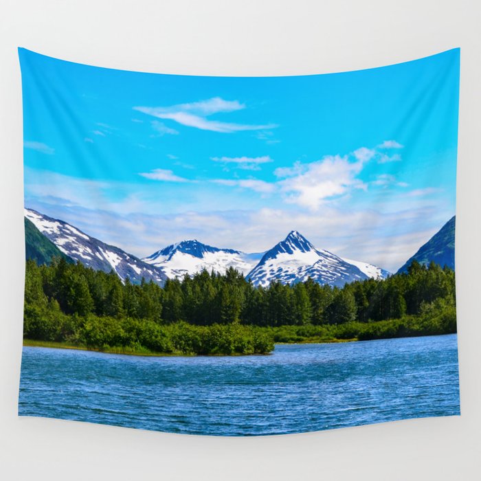Portage Valley Summer I Wall Tapestry by Alaskan Momma Bear Society6