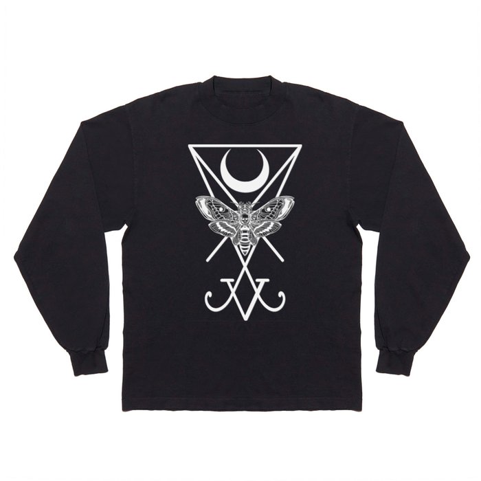 zo veel ongezond keten Occult Death Moth Long Sleeve T Shirt by Framed In Blood Art | Society6