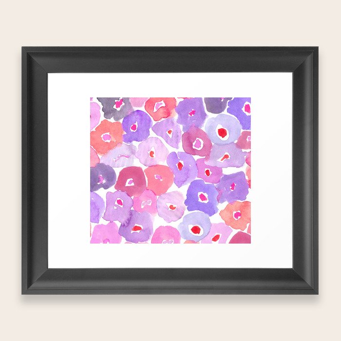 Watercolor Floral Framed Art Print by leahreenagoren Society6