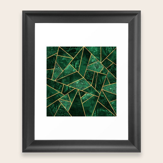 Deep Emerald Framed Art Print by Elisabeth Fredriksson Society6