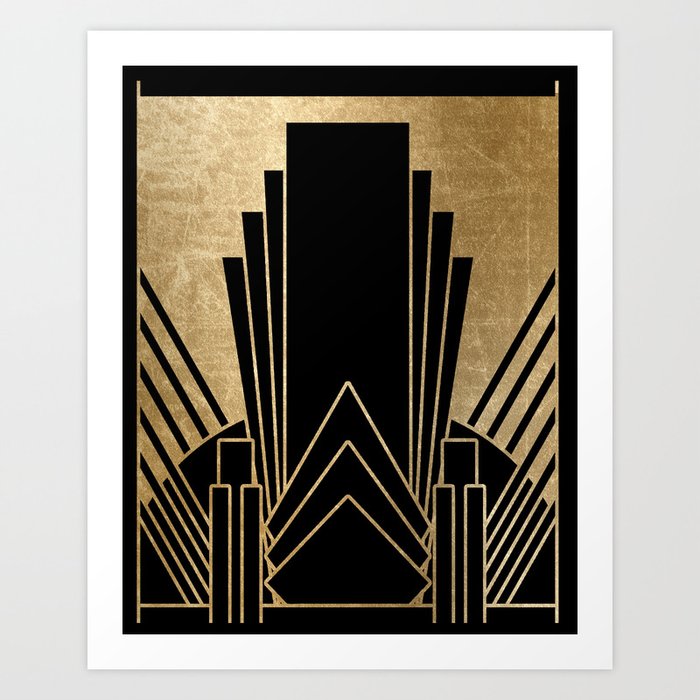 Art deco design Art Print by peggieprints Society6