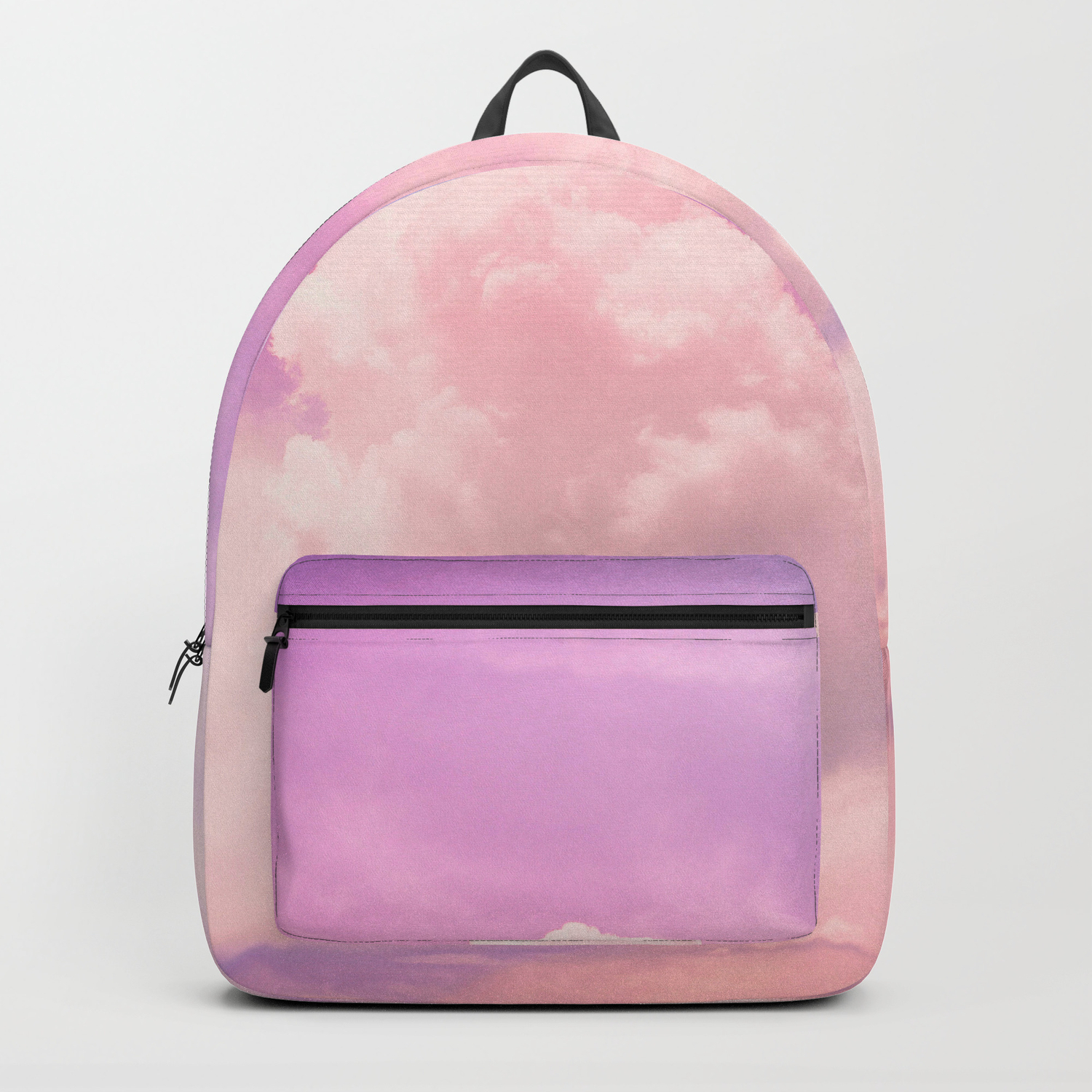 pink fluffy backpack