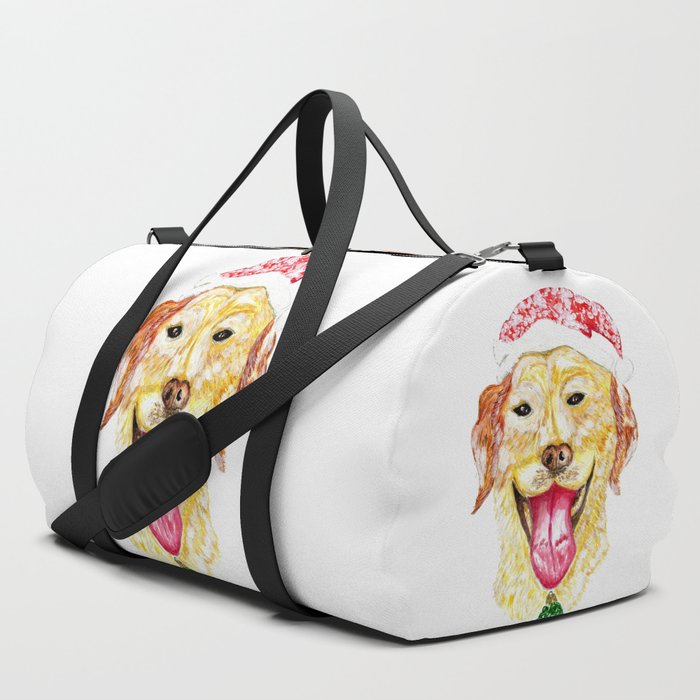 Cute Christmas Dog Duffle Bag By Annartshock Society6