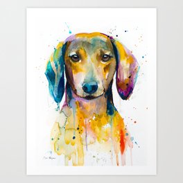 Download Watercolor Dachshund Art Prints For Any Decor Style Society6