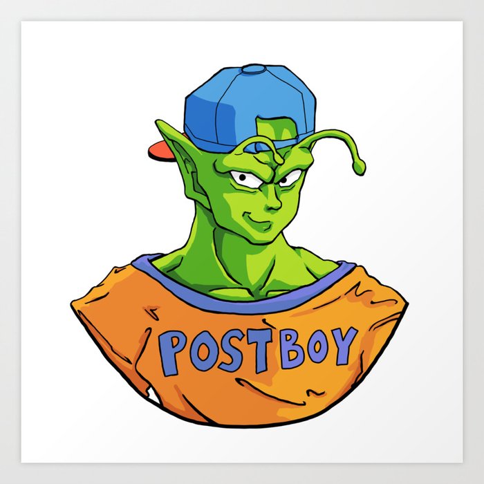Postboy Piccolo Art Print by sharkers | Society6