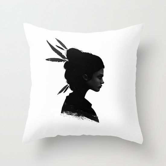 Never Never Throw Pillow