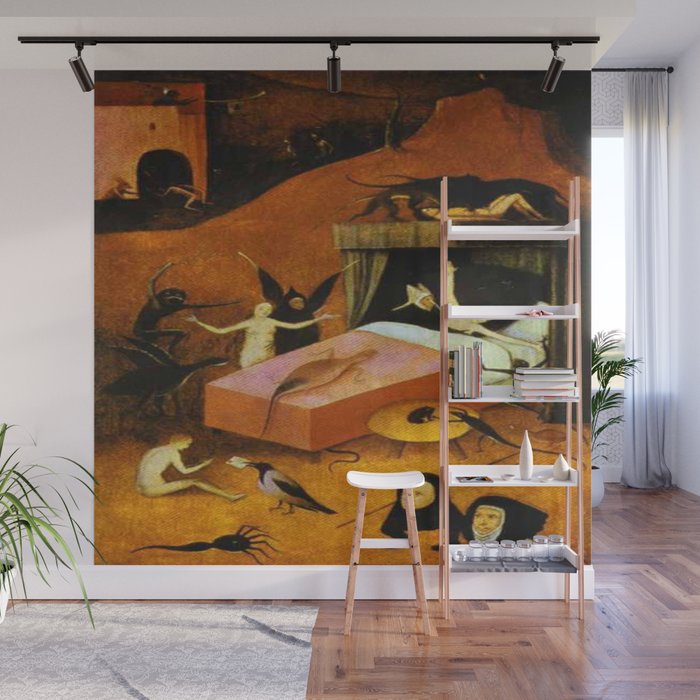 “Death of the Reprobate” by Hieronymus Bosch 1474 Wall Mural by SistarSprkls Society6