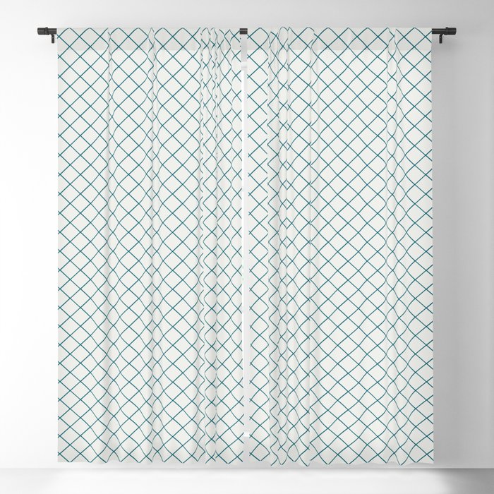 Tropical Dark Teal Angled Line Grid Pattern Inspired by Sherwin ...